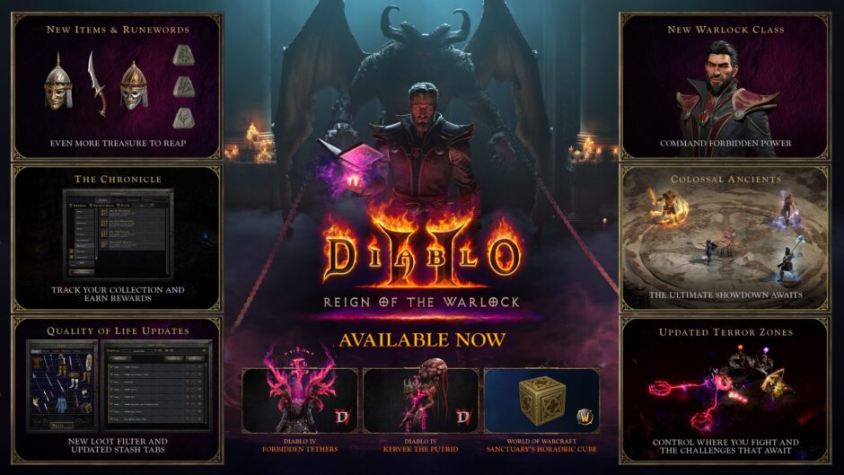 Diablo II Resurrected – Reign of the Warlock бонусы